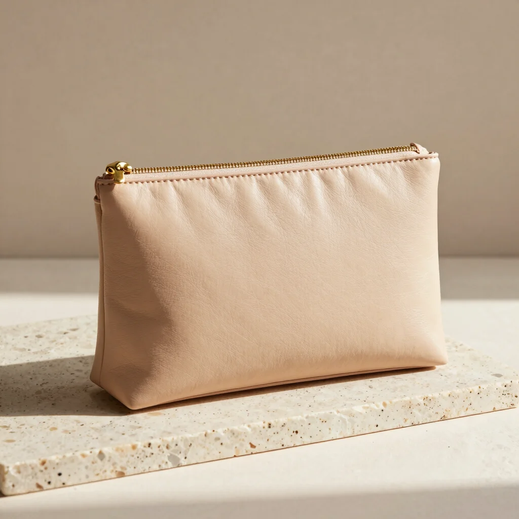 Structured Zip Cosmetic Case